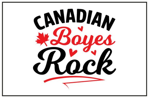 Canadian Boys Rock SVG T Shirt