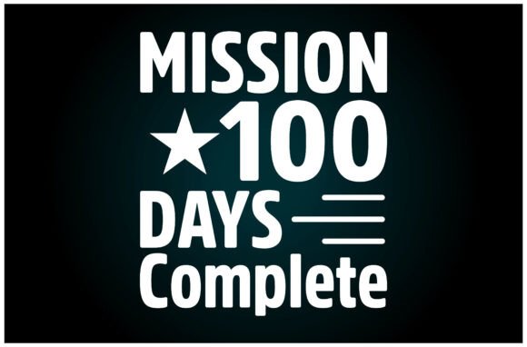 Mission 100 Days Complete Svg T Shirt